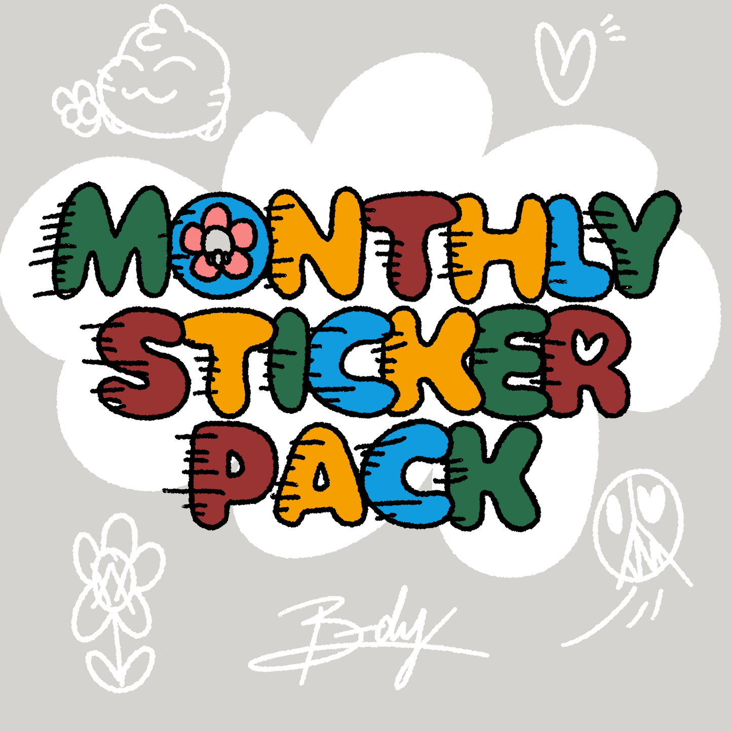 Bandyland Monthly Sticker Subscription